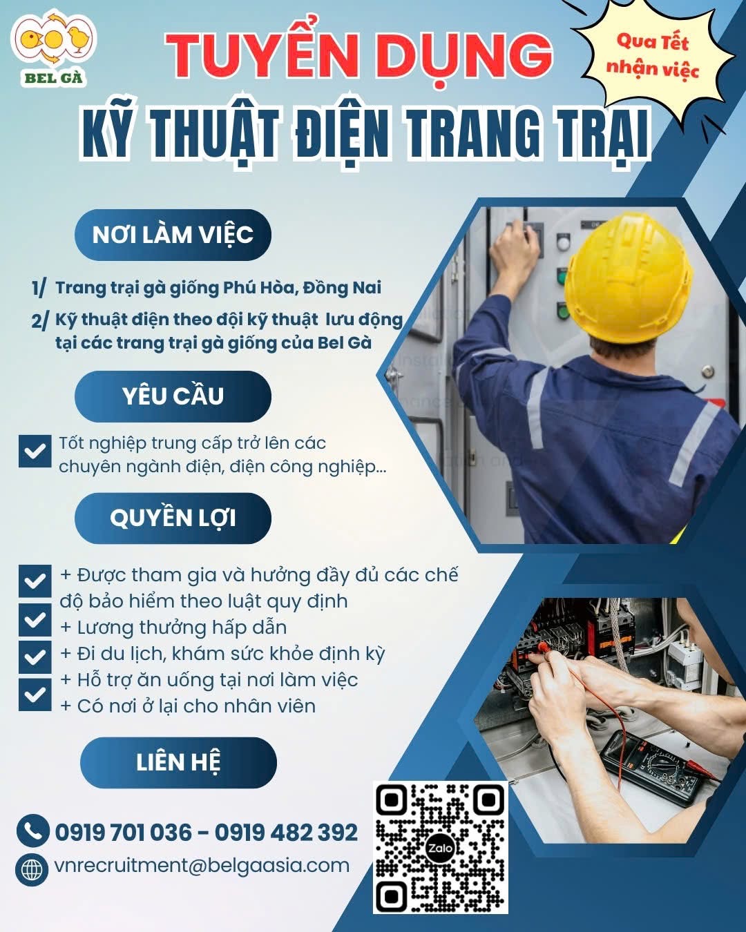 bel gà đồng nai hình ảnh tuyển dụng