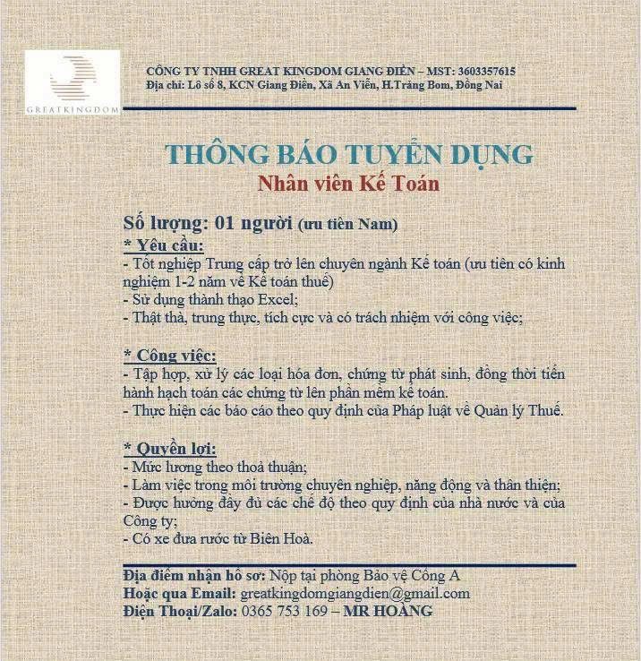 công ty TNHH great kingdom giang điền
công ty chuyên sản xuất giường tủ, bàn ghế ,và các sản phẩm tết nện từ rơm rạ, mây, tre.. image