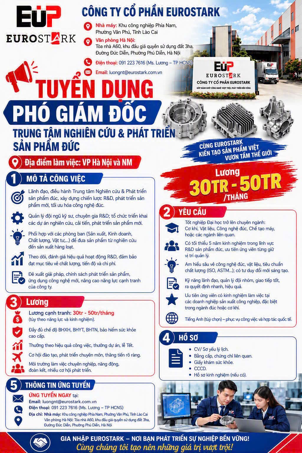 công ty cổ phần eurostark hình ảnh tuyển dụng
