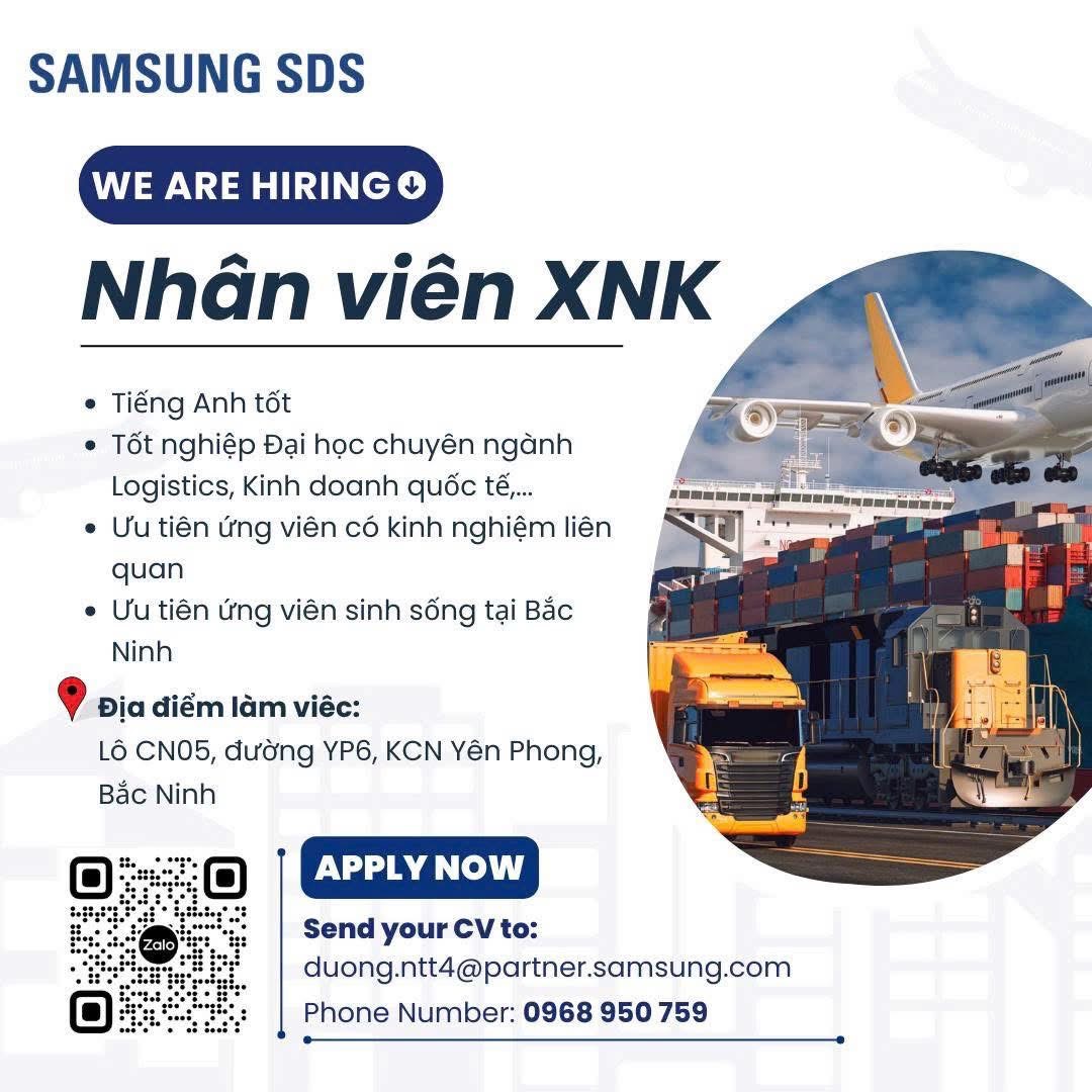 công ty TNHH samsum sds việt nam
công ty có 100% vốn hàn quốc
chuyên sản xuất linh kiện điện tử image