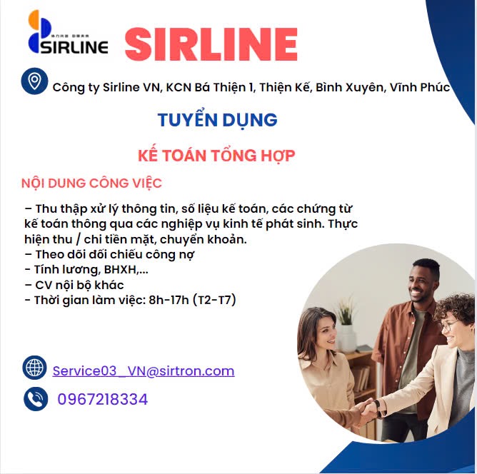 chi nhánh công ty TNHH quản lý chuỗi cung ứng sirline việt nam hình ảnh tuyển dụng