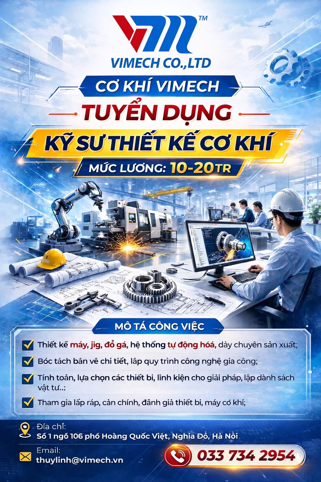 công ty TNHH cơ khí vimech
công ty chuyên về cơ khí và tự động hoá
 image