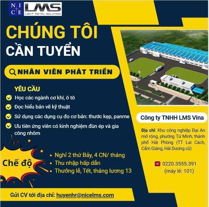công ty TNHH lms vina hình ảnh tuyển dụng