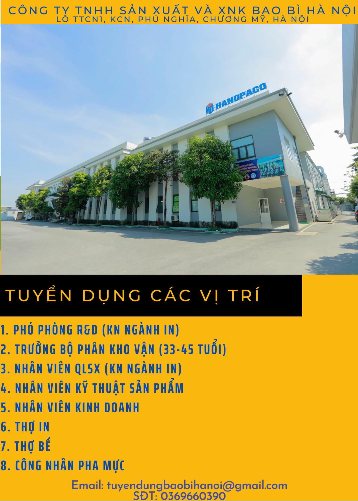 công ty TNHH sản xuất và xnk bao bì hà nội.
công ty sản xuất và in bao bì giấy.
 image