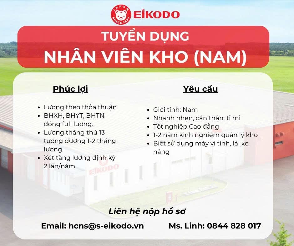 công ty TNHH eikodo việt nam
công ty có 100% vốn nhật bản
chuyên sản xuất bánh kẹo image
