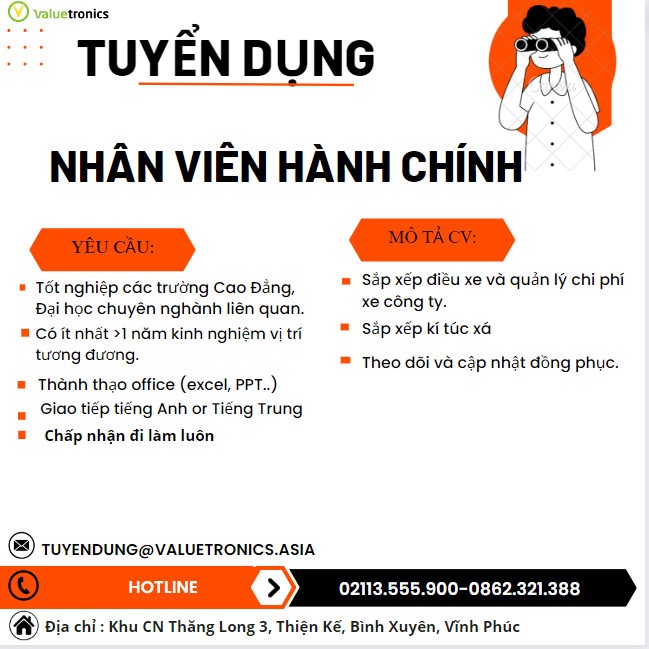 công ty TNHH valuetronics việt nam hình ảnh tuyển dụng