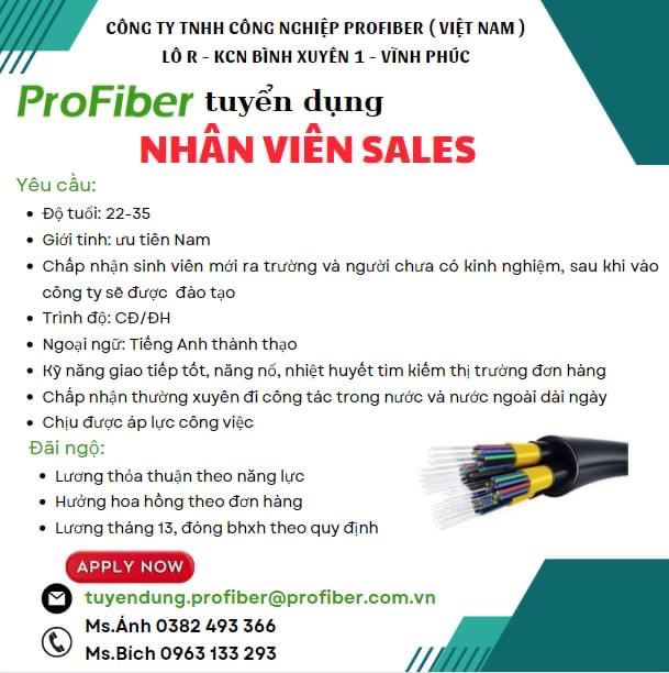 công ty TNHH công nghiệp profibe việt nam
công ty có 100% vốn nước ngoài
chuyên sản xuất dây điện, dây cáp quang điện image