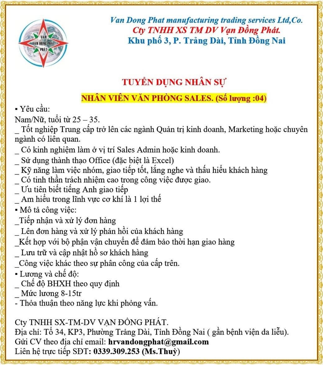 công ty TNHH sx tm dv vạn đồng phát
công ty chuyên gia công các sản phẩm máy móc tự động hoá. sản xuất gá cữ, image