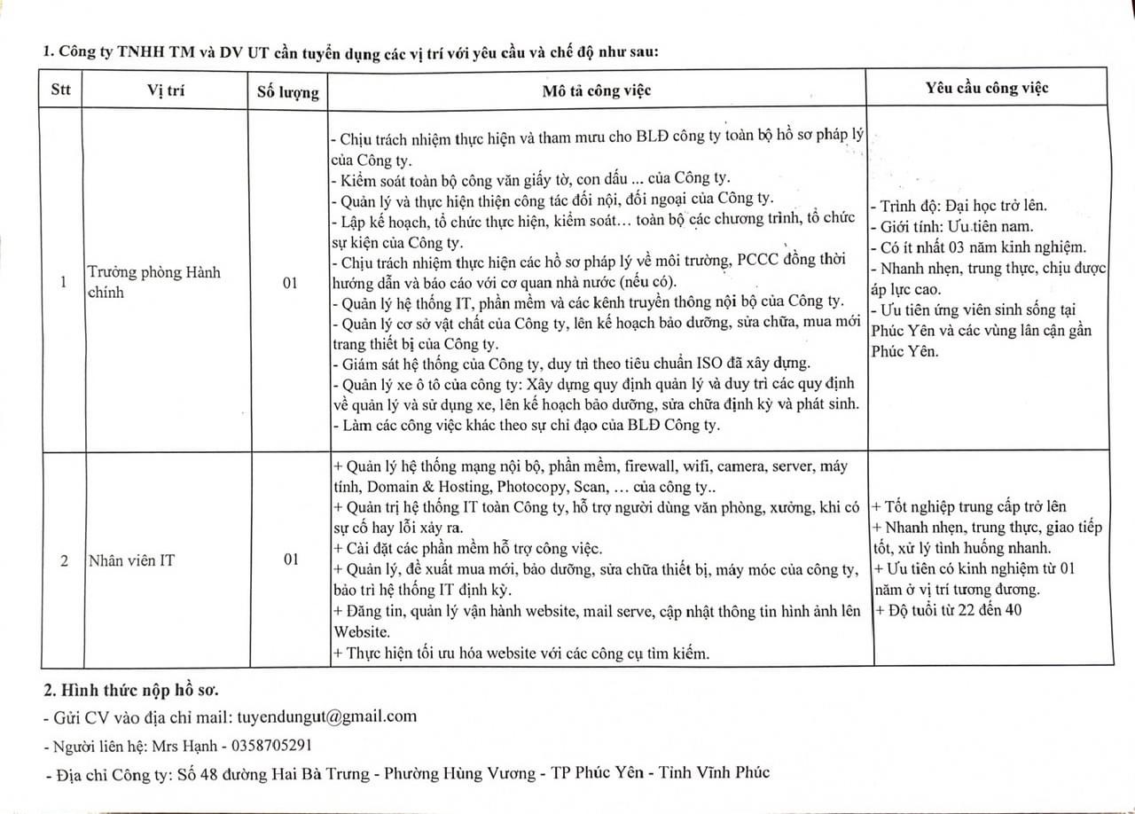 công ty TNHH thương mại và dịch vụ ut
công ty chuyên bán buôn bán lẻ các loại sơn image