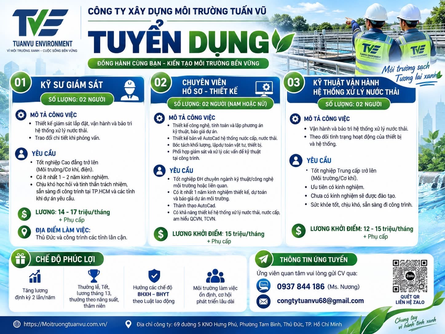 công ty TNHH xây dựng môi trường tuấn vũ hình ảnh tuyển dụng