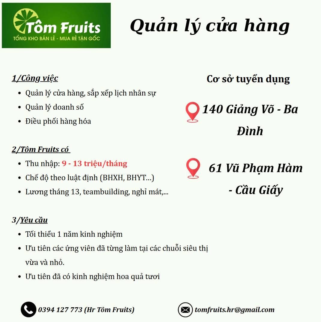 cửa hàng thực phẩm tôm fruits
cửa hàng chuyên bán các đồ thực phẩm chất lượng
 image