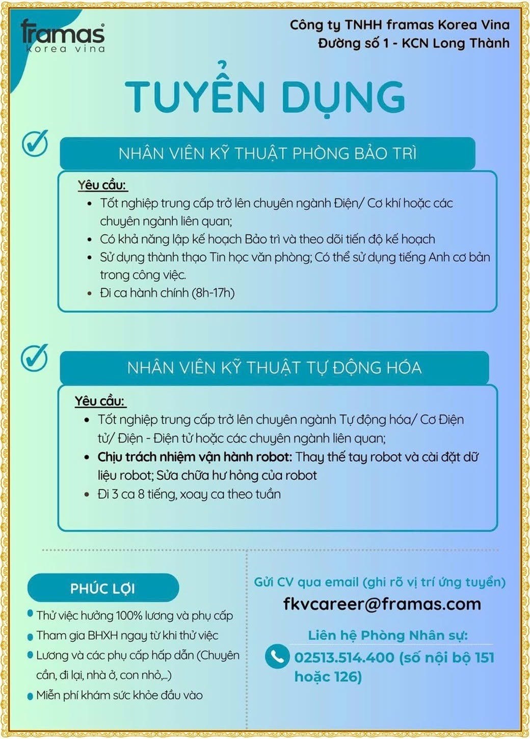công ty TNHH framas kores vina
công ty có 100% vốn nước ngoài.
Chuyên sản xuất nhựa cho nhành thể thao image