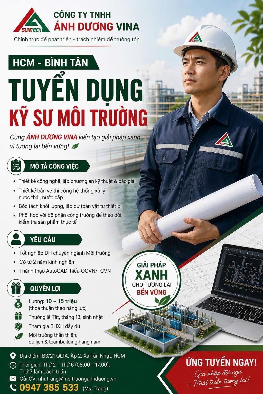 công ty TNHH ánh dương vina hình ảnh tuyển dụng