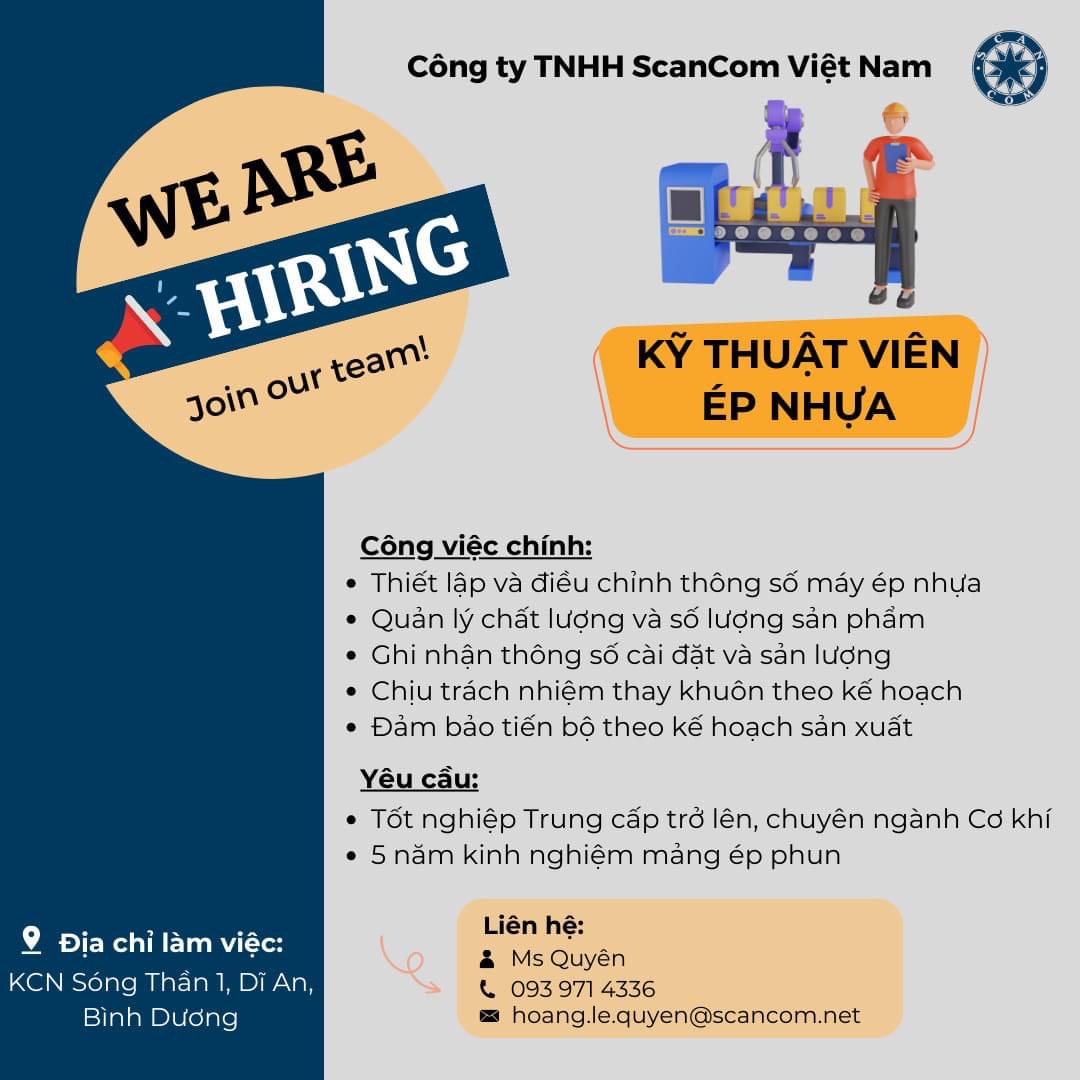 công ty TNHH scancom việt nam hình ảnh tuyển dụng