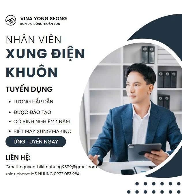 công ty TNHH vina yong seong
công ty có 100% vốn hàn quốc
chuyên sản xuất các sane phẩm nhựa công công nghiệp cho ngành ô tô, điện tử image