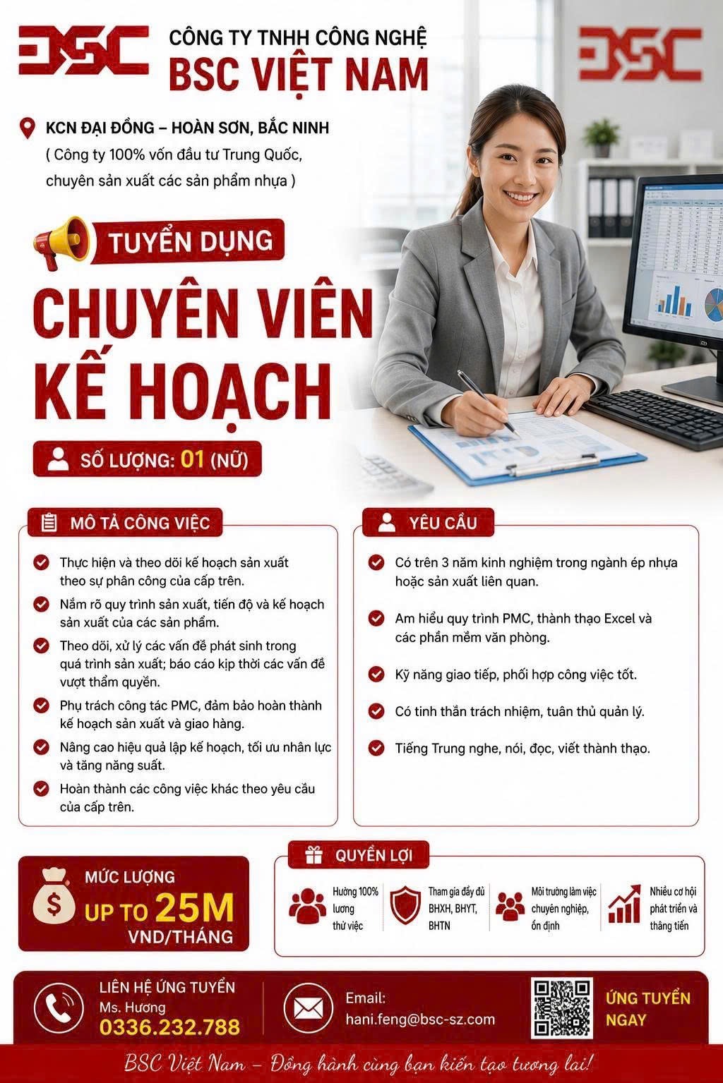 công ty TNHH công nghệ bsc việt nam hình ảnh tuyển dụng