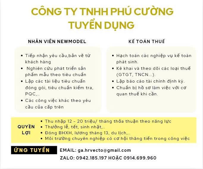 công ty TNHH phú cường
công ty chuyên sản xuất phụ tùng xe máy, thiết bị điện tử, image
