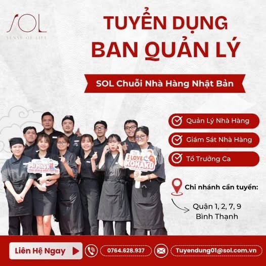 sol chuỗi nhà hàng nhật bản
chuyên cung cấp thực đơn phong cách nhật bản. image