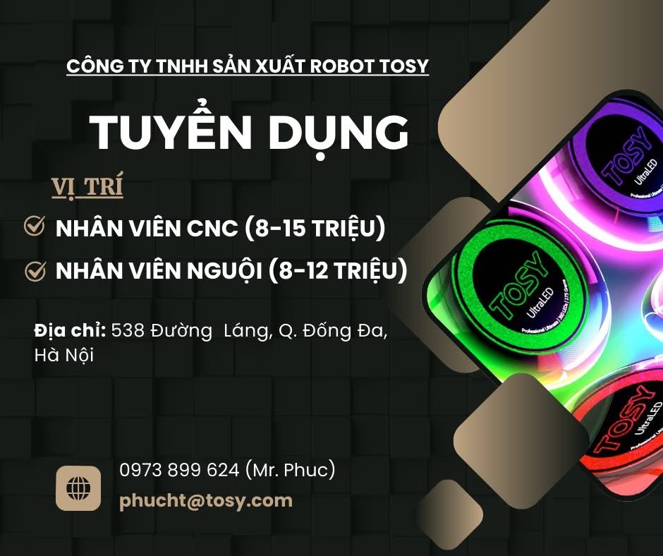 công ty TNHH sản xuất robot tory
công ty chuyên sản xuất robot và đồ chơi  công nghệ cao độc đáo image
