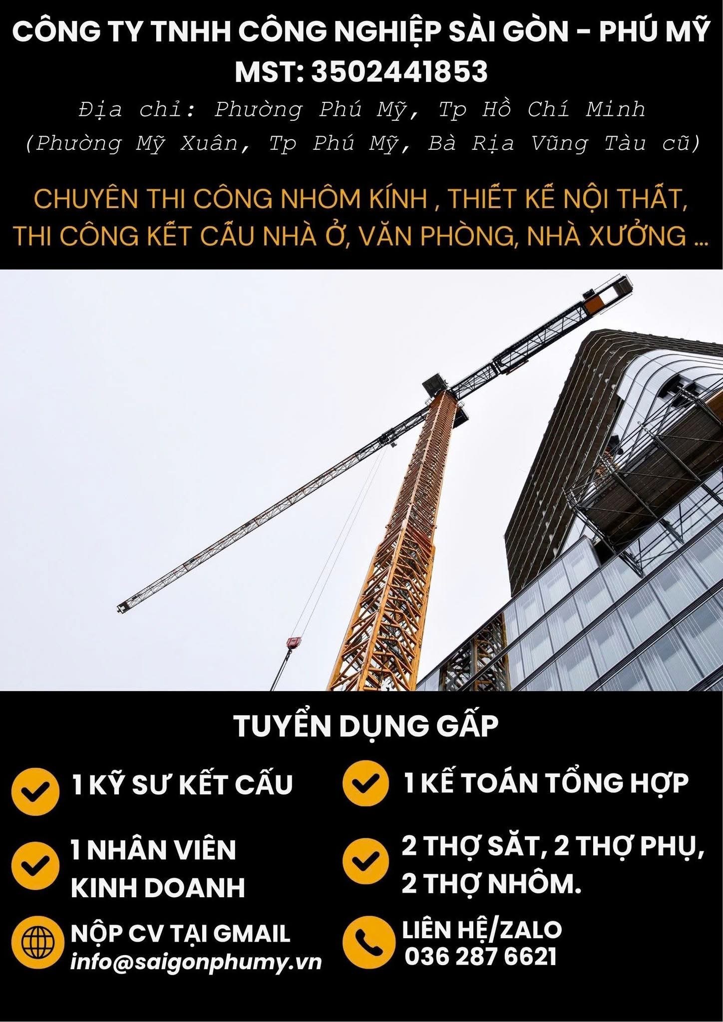 công ty TNHH công nghiệp sài gòn-phú mỹ hình ảnh tuyển dụng