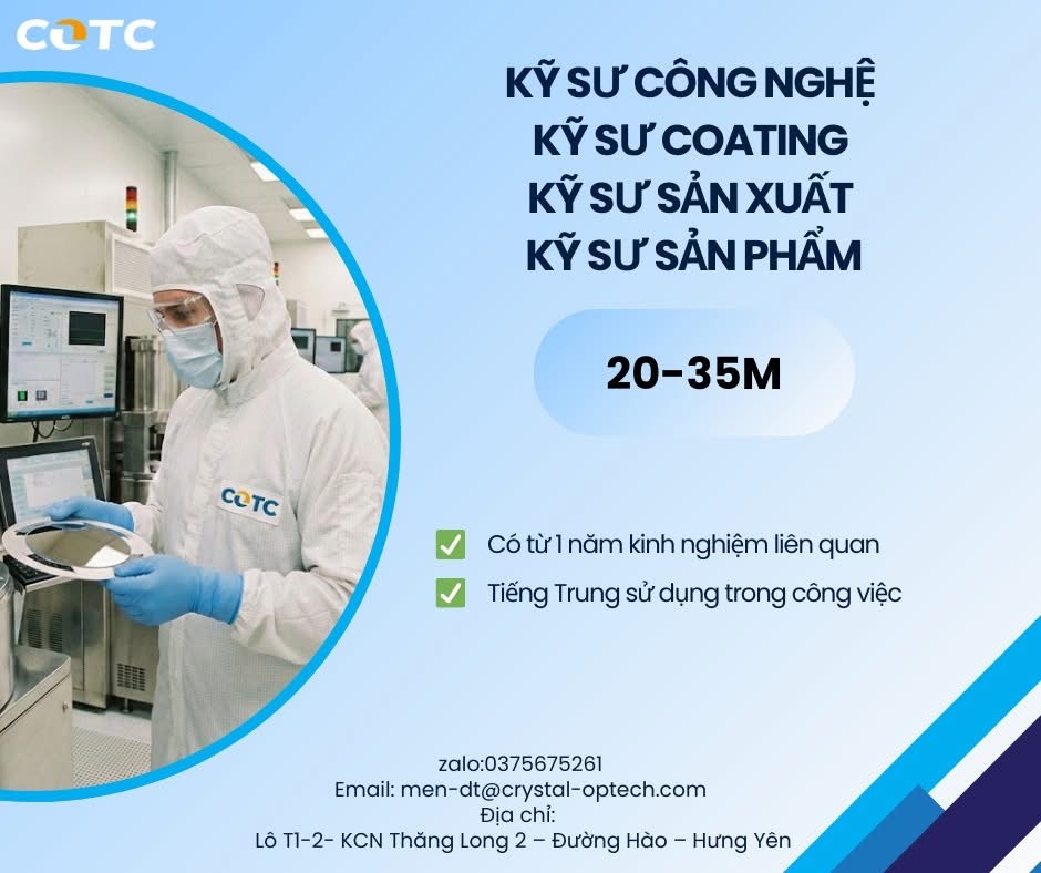công ty TNHH cot việt nam hình ảnh tuyển dụng