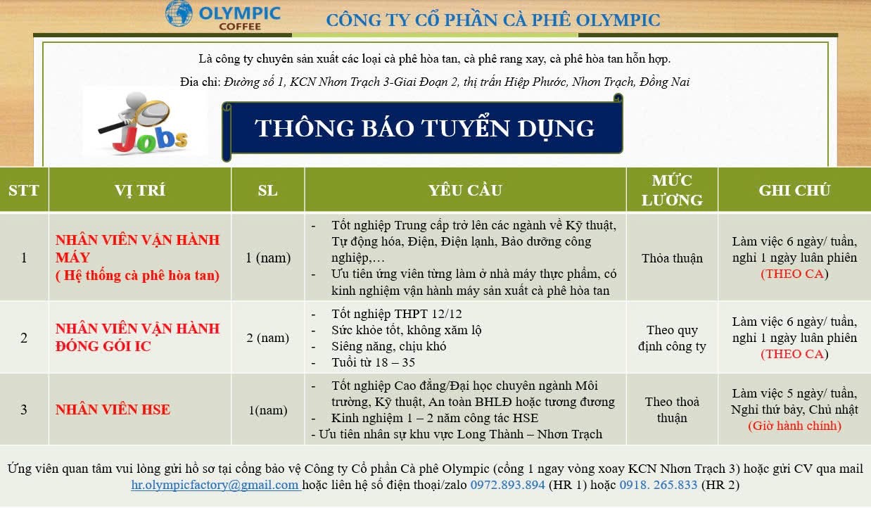 công ty cổ phần cà phê olympic
công ty chuyên sản xuất cà phê thương hiệu olympic. image