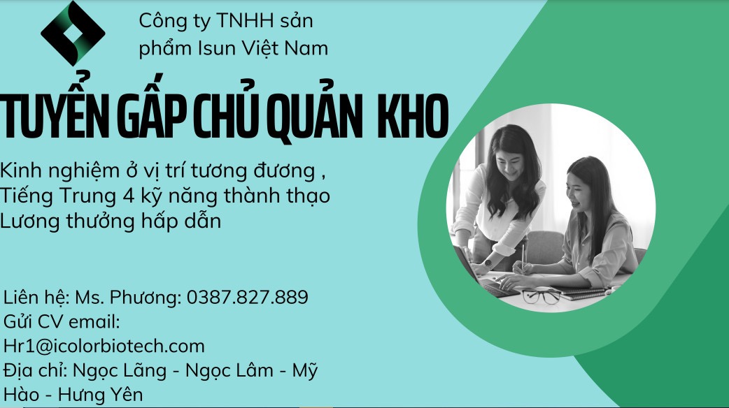 công ty TNHH sản phẩm isun việt nam hình ảnh tuyển dụng