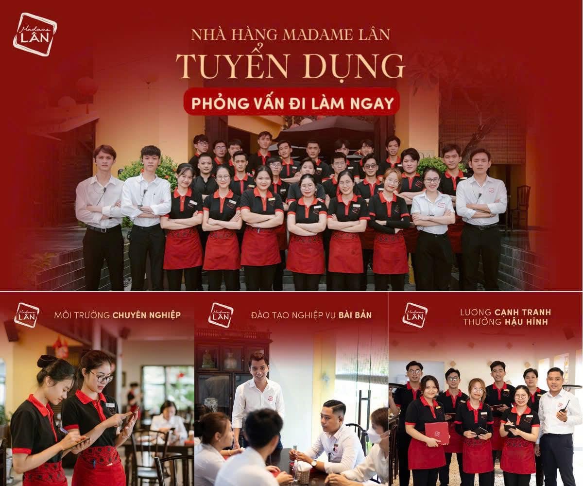 nhà hàng madame lân hình ảnh tuyển dụng