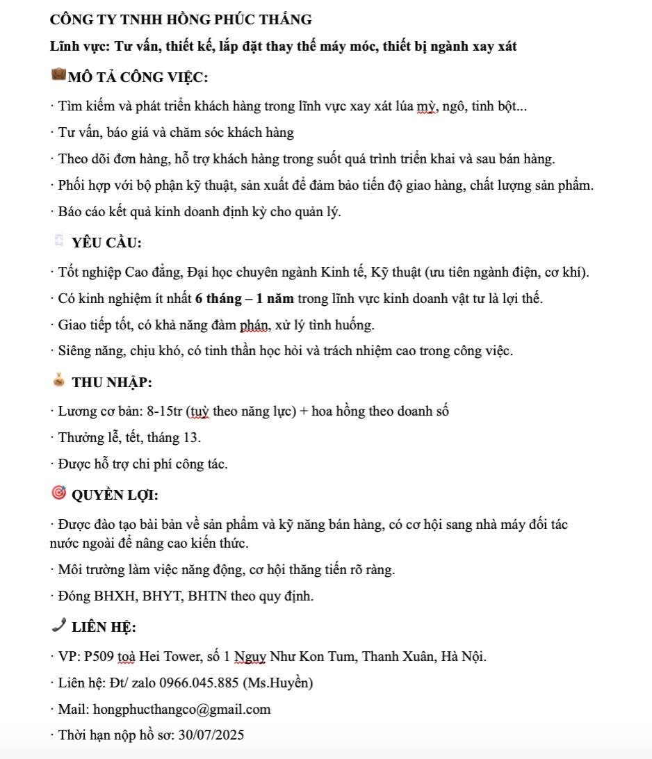 công ty TNHH hồng phúc thắng
công ty chuyên thiết kế lắp đặt máy móc ngành xay xát. image