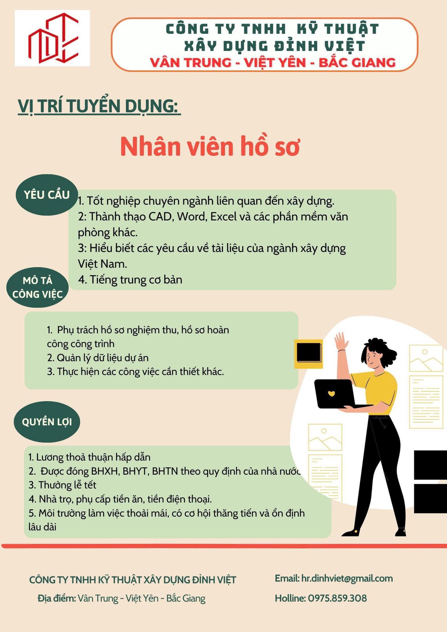 công ty TNHH kỹ thuật xây dựng đỉnh việt
công ty chuyên về xây dựng, nhà xưởng, dân dụng, công trình... image