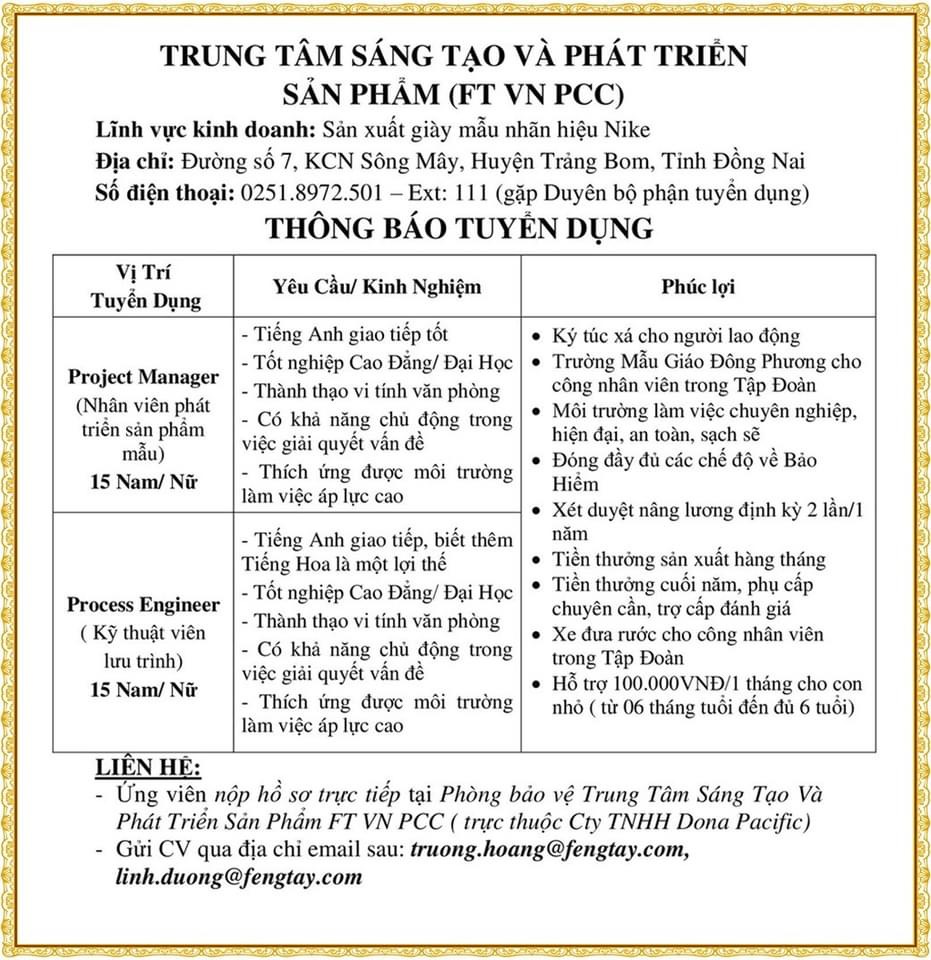 trung tâm sáng tạo và phát triển sản phẩm hình ảnh tuyển dụng