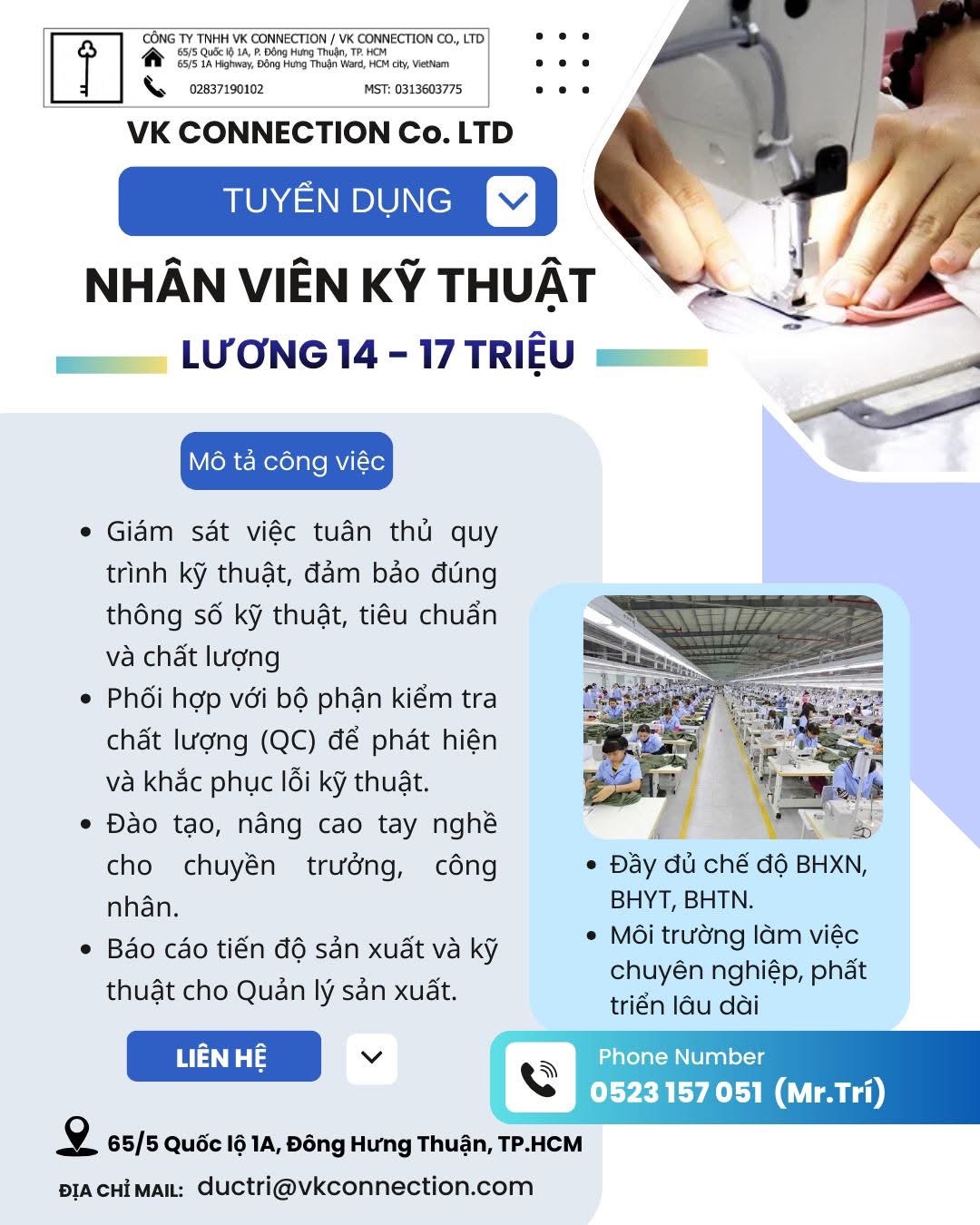 công ty TNHH vk connection hình ảnh tuyển dụng