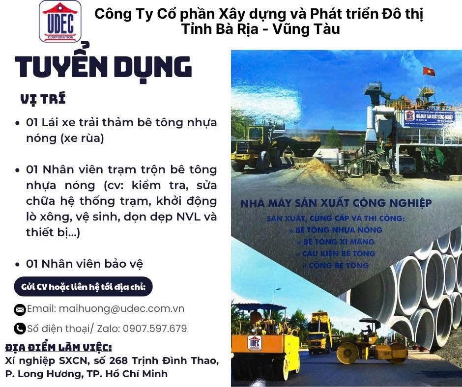 công ty cổ phần xây dựng và phát triển đô thị bà rịa vũng tàu.
nhà máy chuyên sản xuất bê tông tươi image