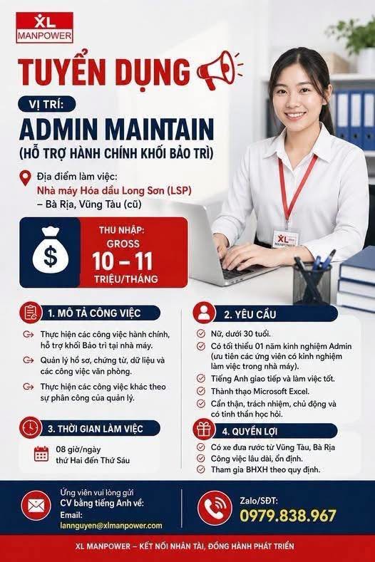 công ty cổ phần nhân lực và dịch vụ kỹ thuật xlmanpowe hình ảnh tuyển dụng