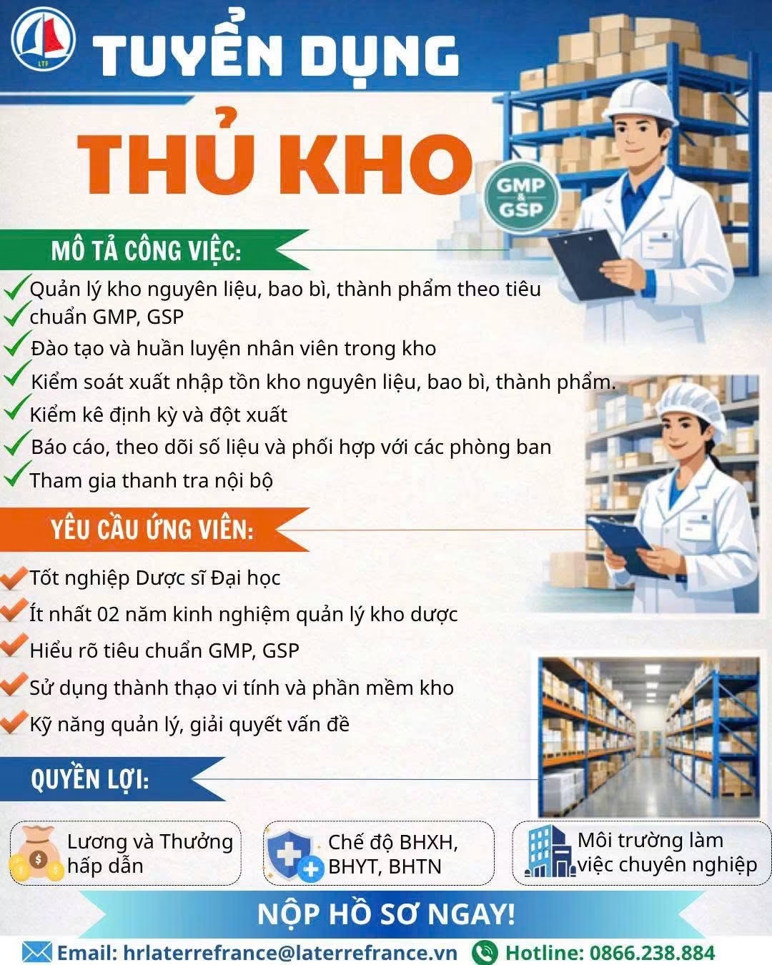 công ty cổ phần dược phẩm la terre france
công ty chuyên sản xuất sinh hoá cho ngành dược phẩm theo công nghệ pháp image