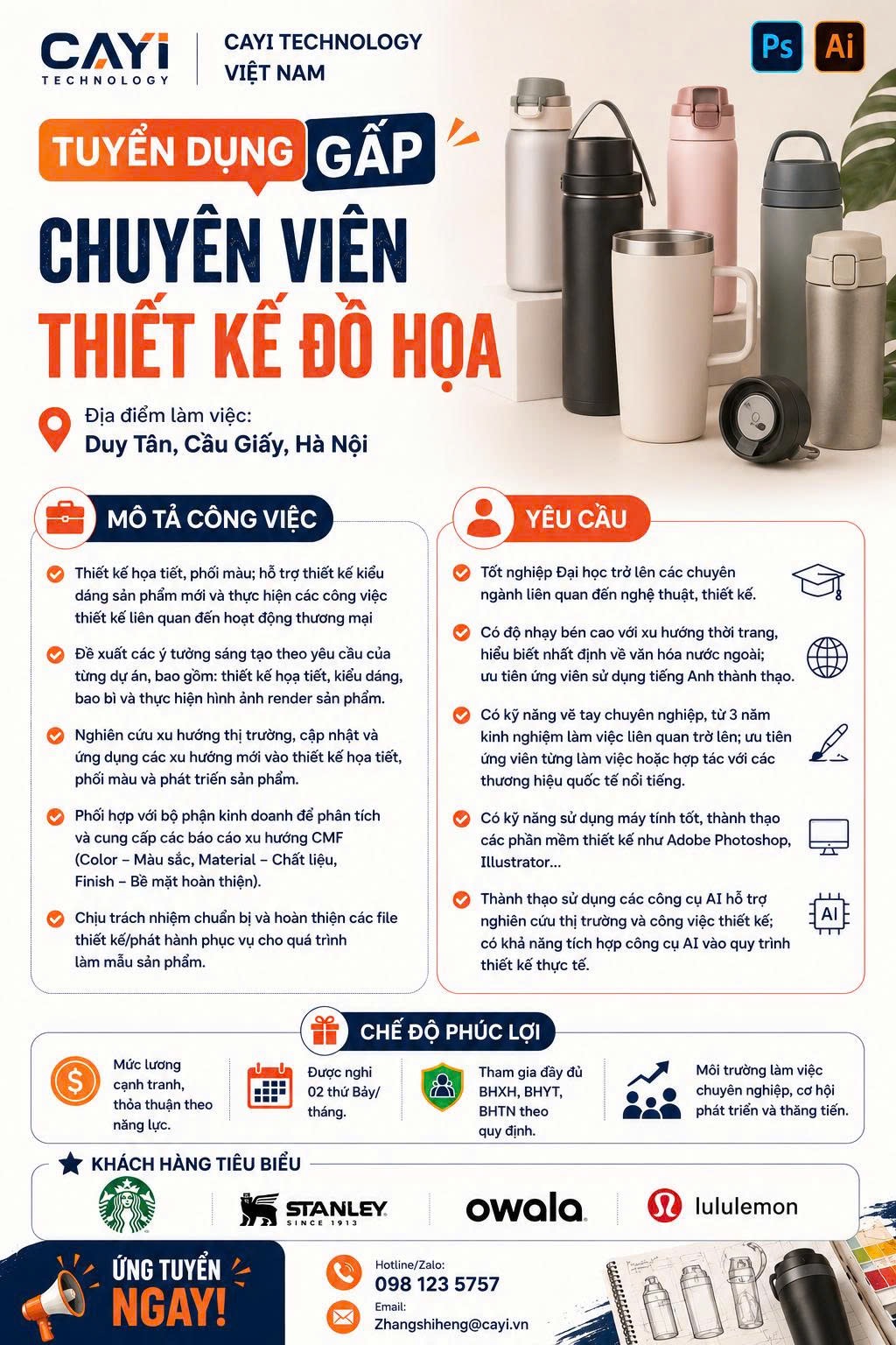 công ty TNHH cayi technology việt nam hình ảnh tuyển dụng