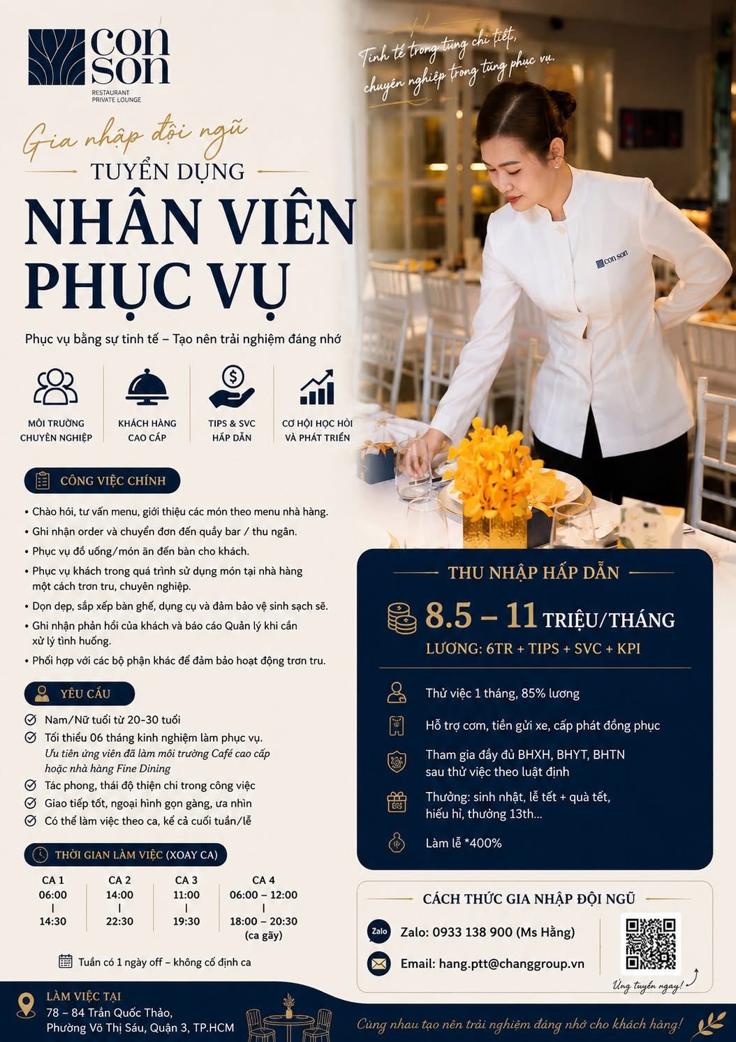 nhà hàng côn sơn quận 3
nhà chuyên các món ăn á- âu, hai sản tươi ngon image