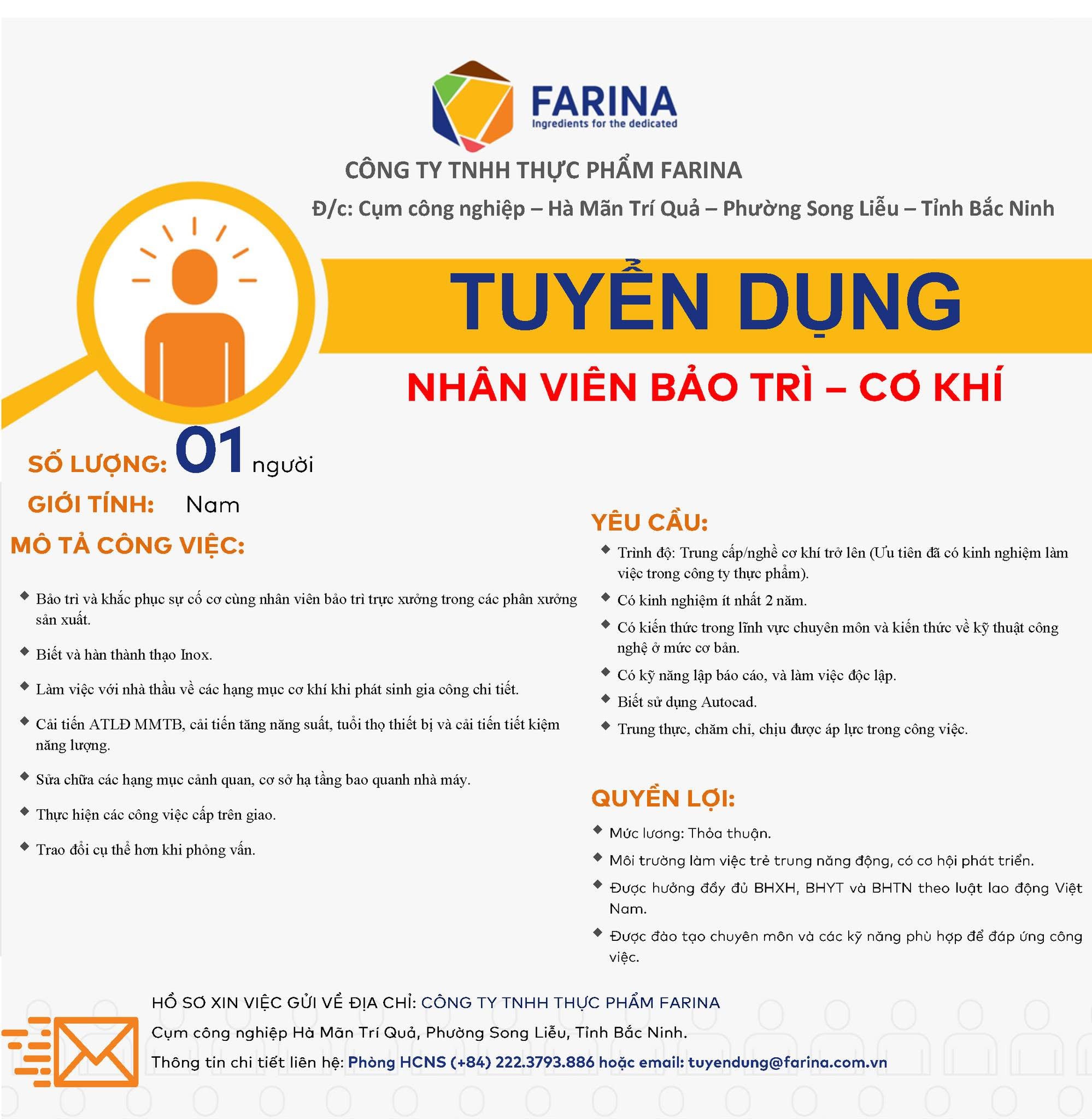 công ty TNHH thực phẩm farina
chuyên cung cấp nhân bánh, pha chế, nấu ăn toàn diện.. image