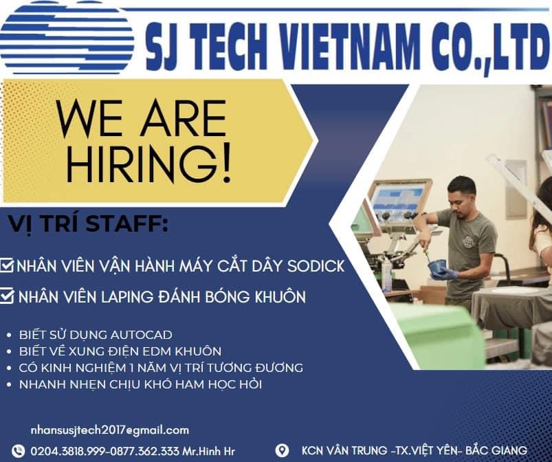 công ty TNHH MTV sj tech việt nam hình ảnh tuyển dụng