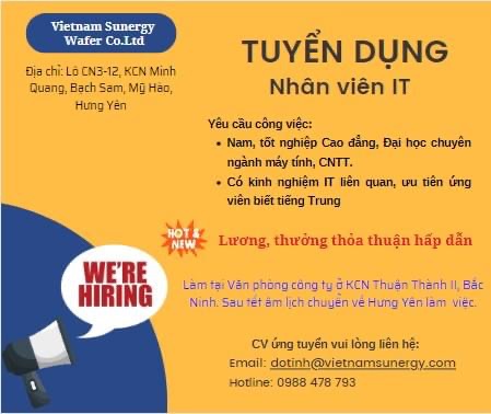 công ty TNHH nikkiso việt nam hình ảnh tuyển dụng