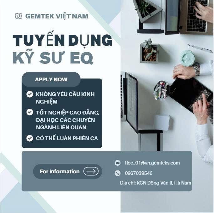 công ty TNHH gemtek việt nam hình ảnh tuyển dụng