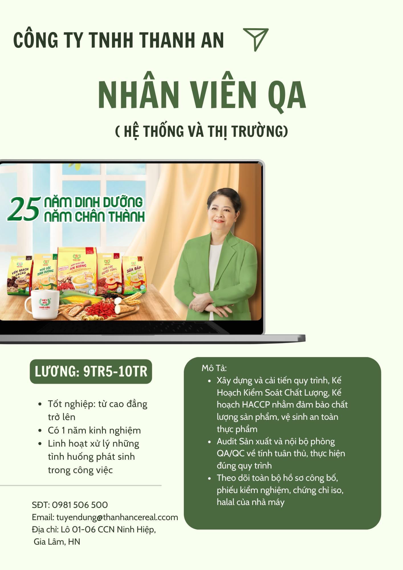 nhà máy sản xuất- công ty TNHH thanh an
chuyên sản xuất chế biến các sản phẩm từ sữa
công ty có bề dày 25 năm kim nghiệm
 image