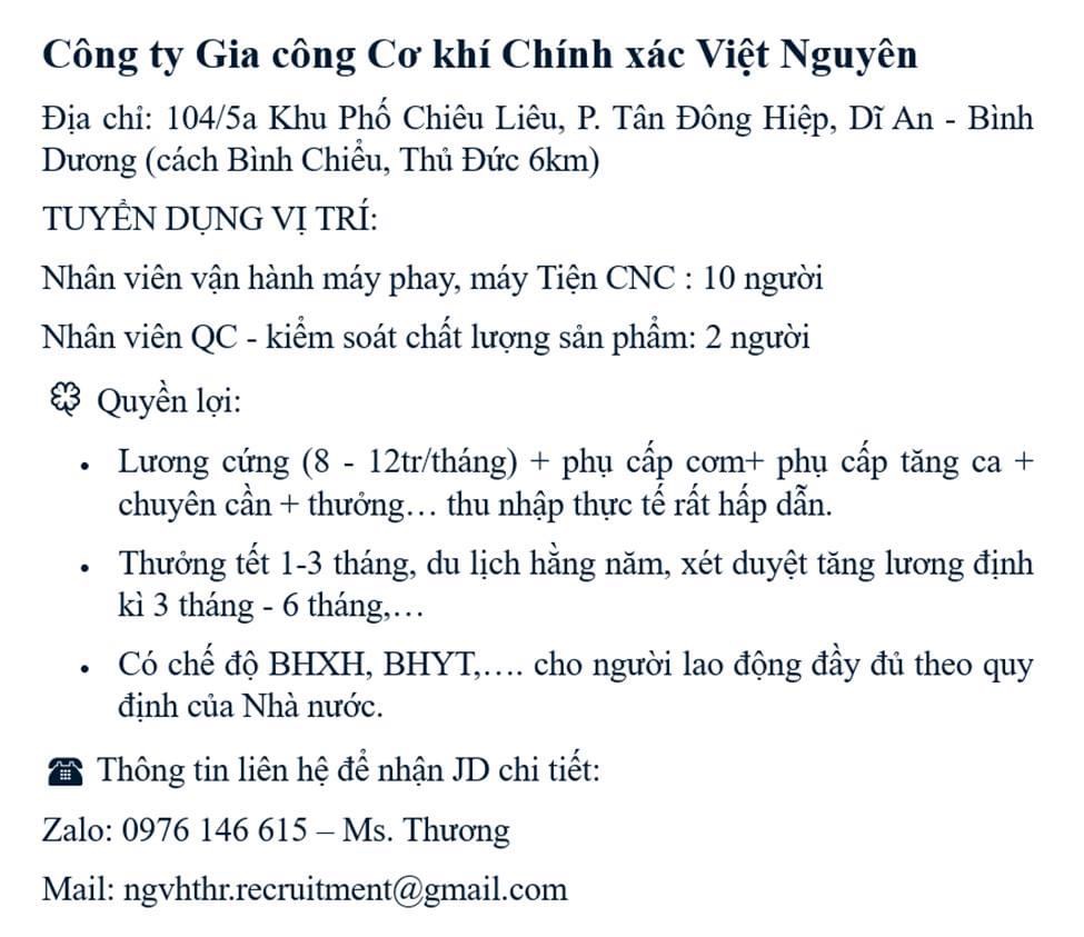 chinh nhánh công ty TNHH gia công cơ khí chính xác việt nguyên. 
công ty chuyên gia công cơ khí chính xác.
 image