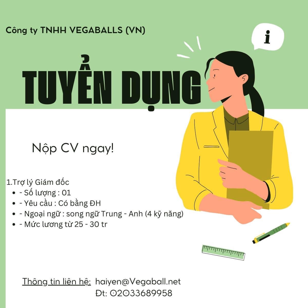 công ty TNHH vegaballs việt nam hình ảnh tuyển dụng