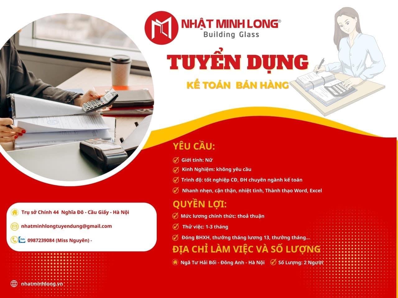 công ty cổ phần kính xây dựng nhật minh long hình ảnh tuyển dụng