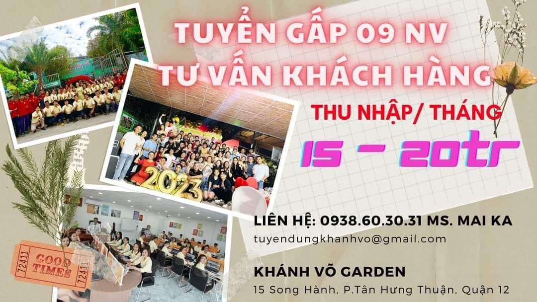 khánh võ garden hình ảnh tuyển dụng