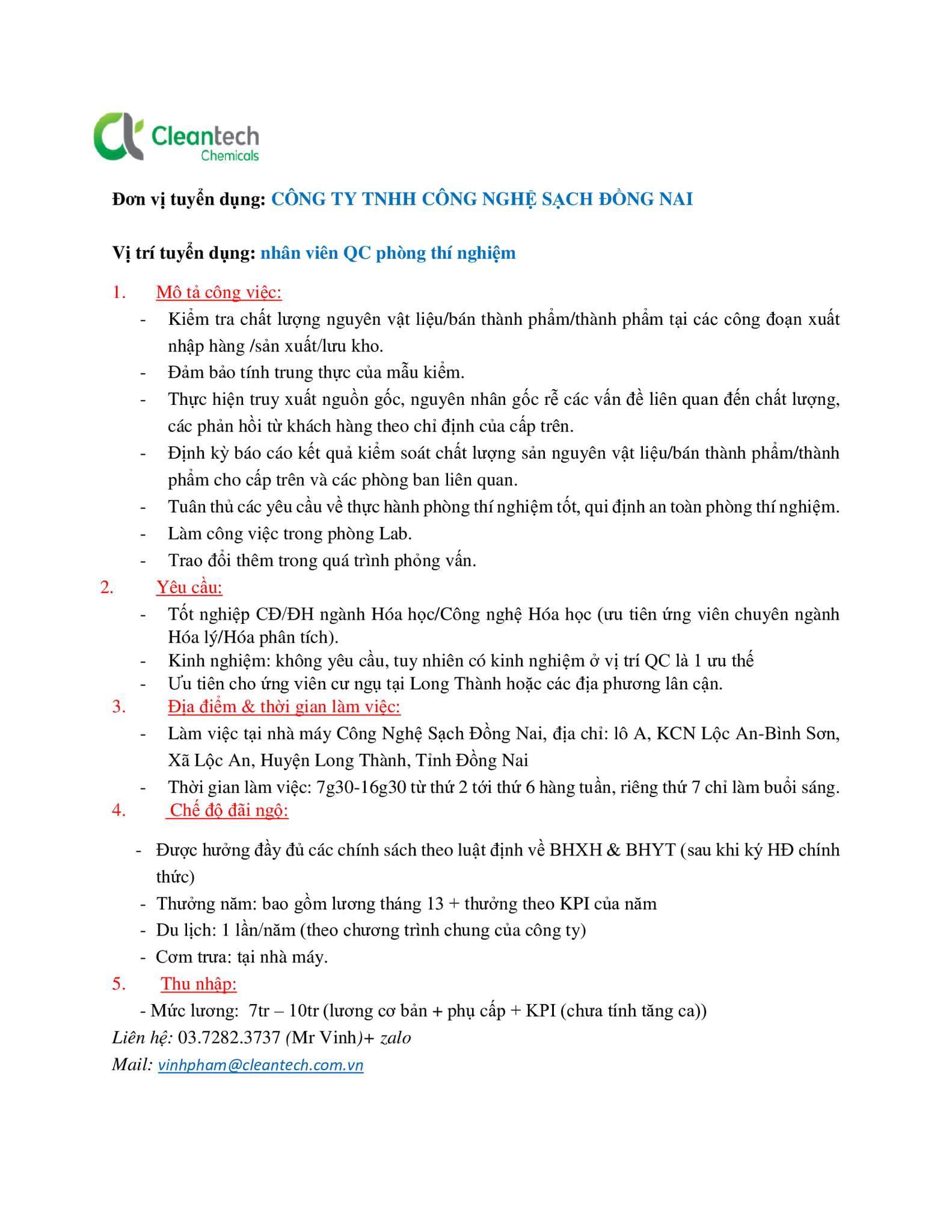 công ty TNHH công nghệ sạch đồng nai
công ty tiên phong phát triển công nghệ môi trường sạch hàng đầu việt nam. image