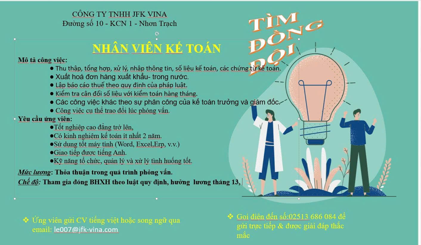 công ty TNHH jfk vina
công ty có 100% vốn hàn quốc.
chuyên sản xuất dụng cụ quang học và thấu kính image