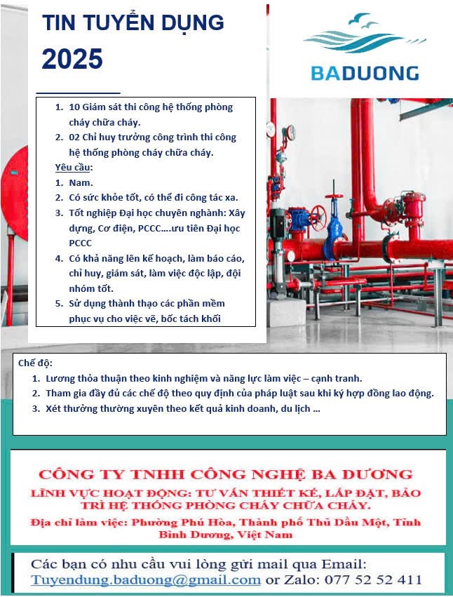 công ty TNHH công nghệ ba dương hình ảnh tuyển dụng