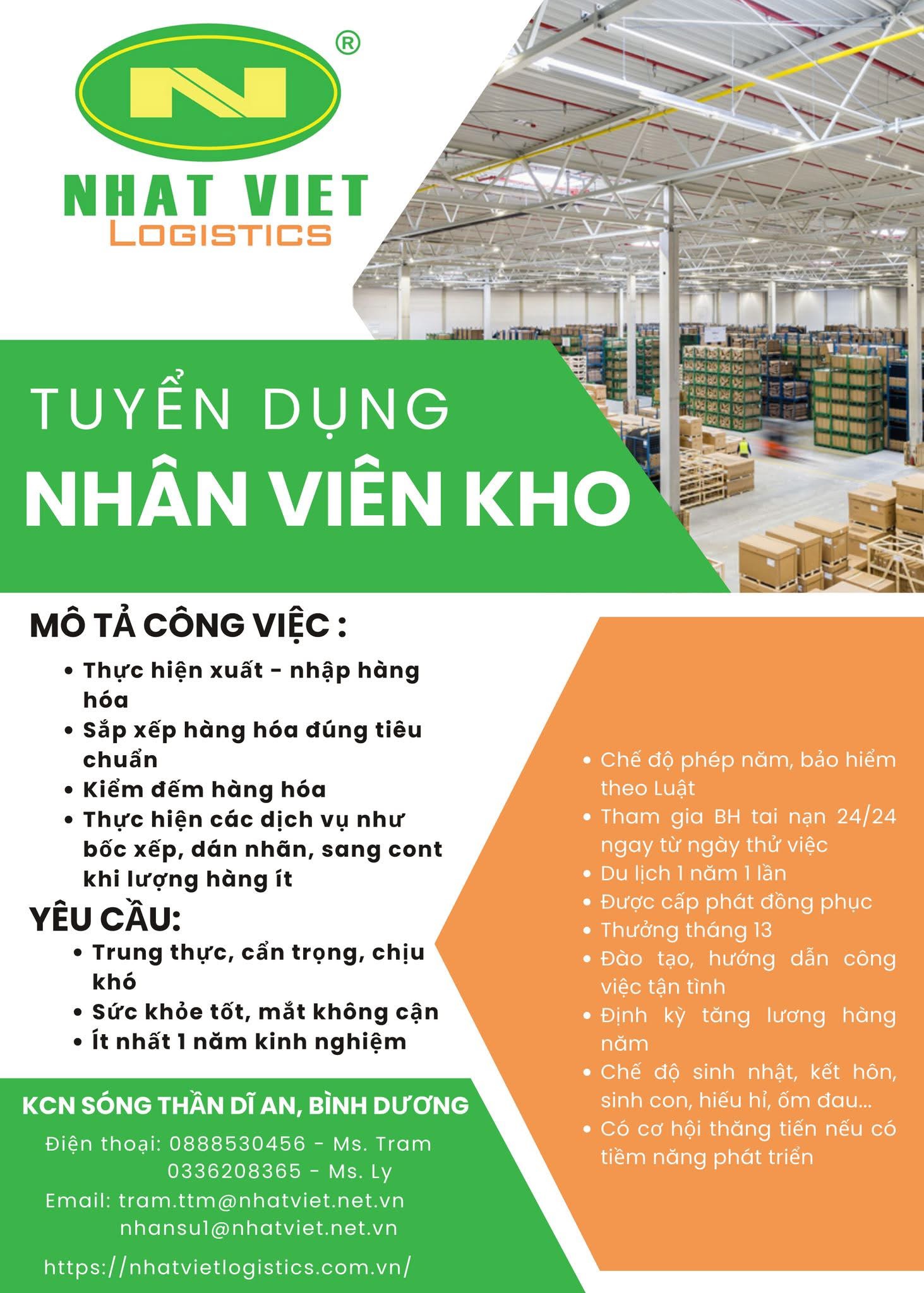 công ty cổ phần dịch vụ thương mại nhất việt logistics
công ty chuyên hoạt động trong lĩnh vực kho bãi, vận chuyển hàng hoá. image